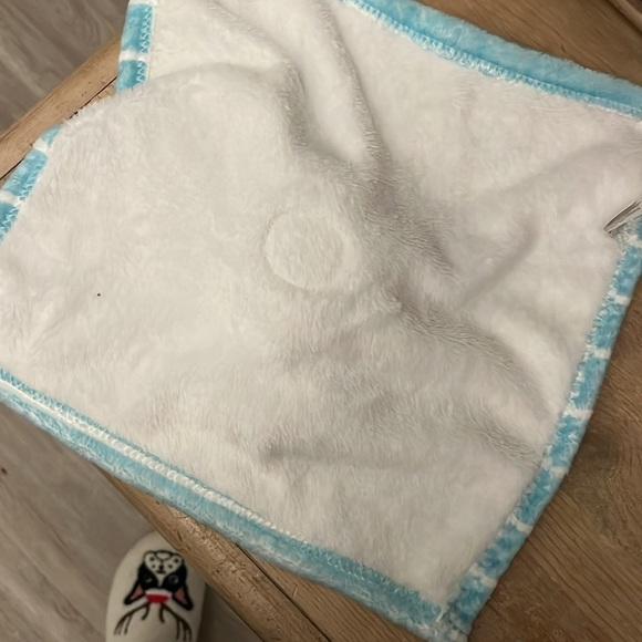 Fisher-Price Dogs & Puppies Baby Lovey Security Blanket Striped Blue - Picture 5 of 9